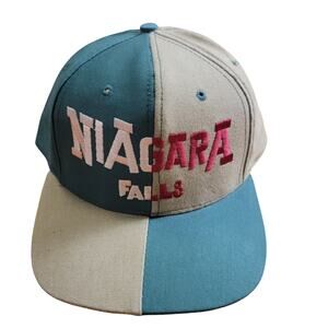 - Niagara Falls - Ball Cap - Strap Back - Two-tone Green and Beige - Preowned